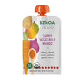 Kekoa Foods Curry Vegetable Mango Baby Food Purée | 100% USDA Certified-Organic, No Sugar Added | Organic, Non-GMO, Gluten-Free, Vegan | Mild Curry with Celery, Carrot & Potato | 3.5 oz Squeeze Pouch