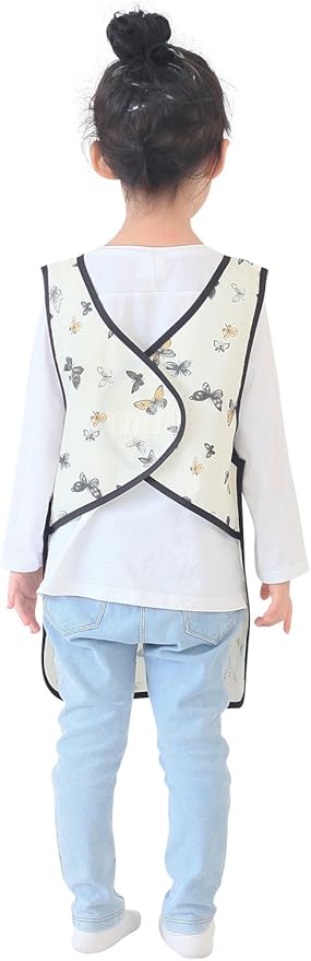 Kids Painting Apron – Waterproof Art Smock for Toddlers & Preschoolers, Messy Play, Baking, Crafts, Cooking, Mealtime