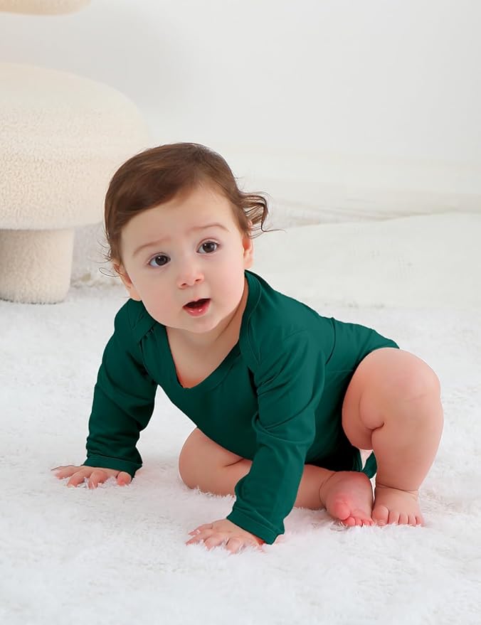 Jimonda Bamboo Baby Bodysuit Long Sleeve Infant Romper Soft Boy Girl Unisex Newborn Clothes One Piece Outfits Summer Fall