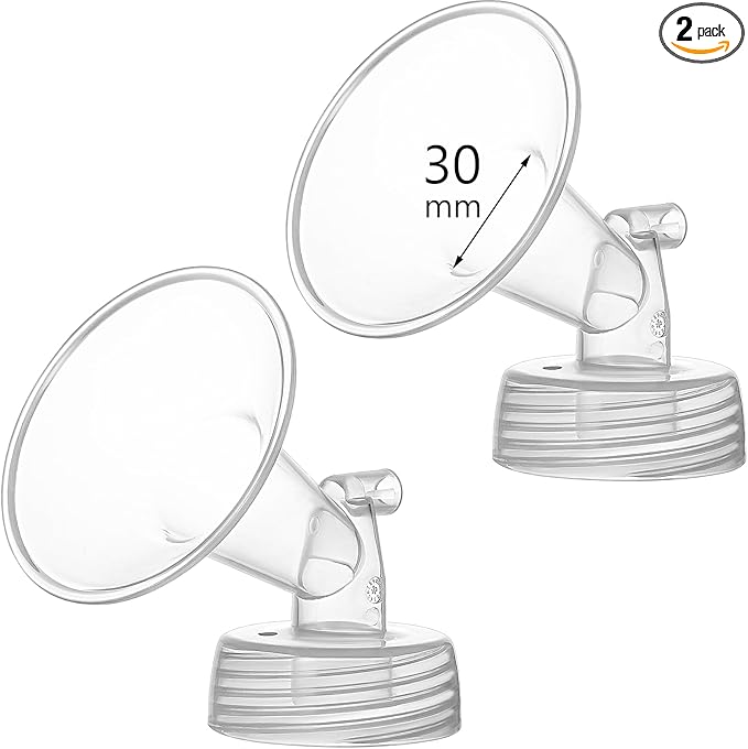 30mm Flange Compatible with Spectra S1 S2 9 Plus Synergy Gold Breastpump Replacement to Spectra Pump Parts and Flange; Not Original; Replaces Shield