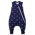 Duomiaomiao 2.5 TOG Toddler Sleep Sack 3-4T 100% Cotton Winter Side Open Zipper Baby Sleep Sack with Feet, Warm Toddler Wearable Blanket