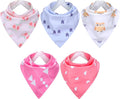 Janmercy 5 Pack Adult Drool Bandana Bibs Soft Adjustable Absorbent Christmas Drool Bibs for Christmas Special Needs Unisex Men Women