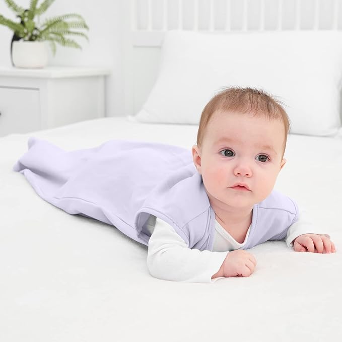 Yoofoss Baby Sleep Sack 0-6 Months 0.5 Tog Wearable Blanket for Baby, 3 Pack 100% Cotton Infant Toddler Sleeping Sack 2-Way Zipper Lightweight Sleep Sack