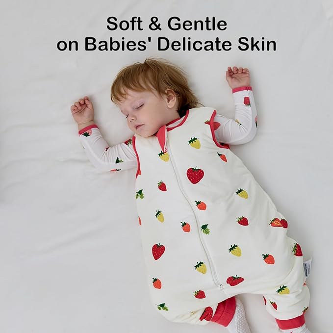 BubblePanda Rayon Made from Bamboo Toddler Sleep Sack with Feet 1.0 Tog Ultra Soft Toddler Sleeping Sack 3t-4t Sleep Bag Walker Quilted Wearable Blanket with Legs 2-Way Zipper Lightweight Extra Long