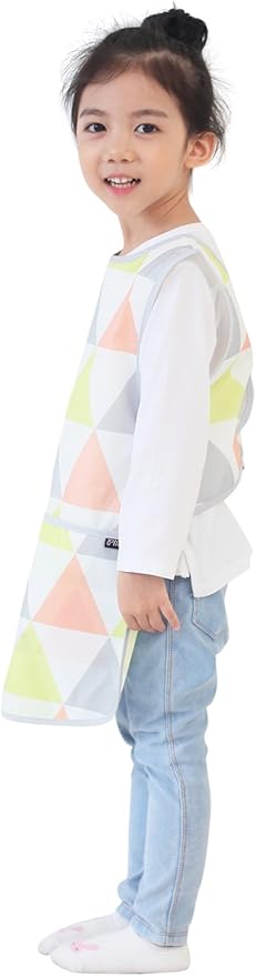 Kids Painting Apron – Waterproof Art Smock for Toddlers & Preschoolers, Messy Play, Baking, Crafts, Cooking, Mealtime