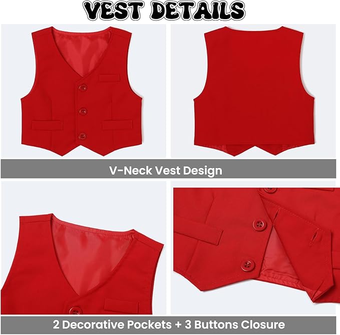 Baby Boy Clothes Suits Infant Gentleman Wedding Outfit Formal Dress Shirt Vest Bowtie Pants 4Pcs Baby Suit Sets