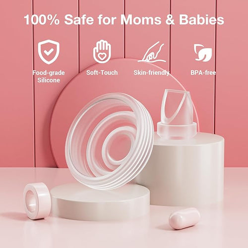 14PCS Breast Pump Parts, 10Pack Silicone Duckbill Valve & 4Pack Silicone Diaphragm Compatible with Momcozy M5 Wearable Breastpump, M5 Breast Pumps Replacement Accessories Breastfeeding Essentials Kit