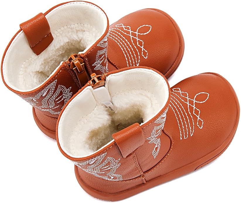 BMCiTYBM Baby Boys Girls Boots Infant Shoes First Walking Booties for All Seasons for 6 9 12 15 18 24 Months