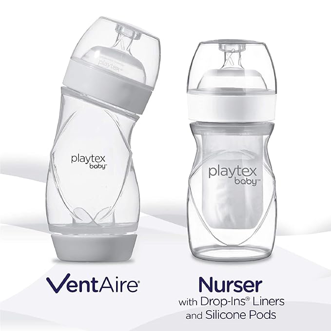 Playtex Baby NATURALATCH Comfort Wide Neck Nipples for Babies 3+ Months, Medium Flow (2 Count), Feeding Essentials for Newborn and Breastfeeding Babies