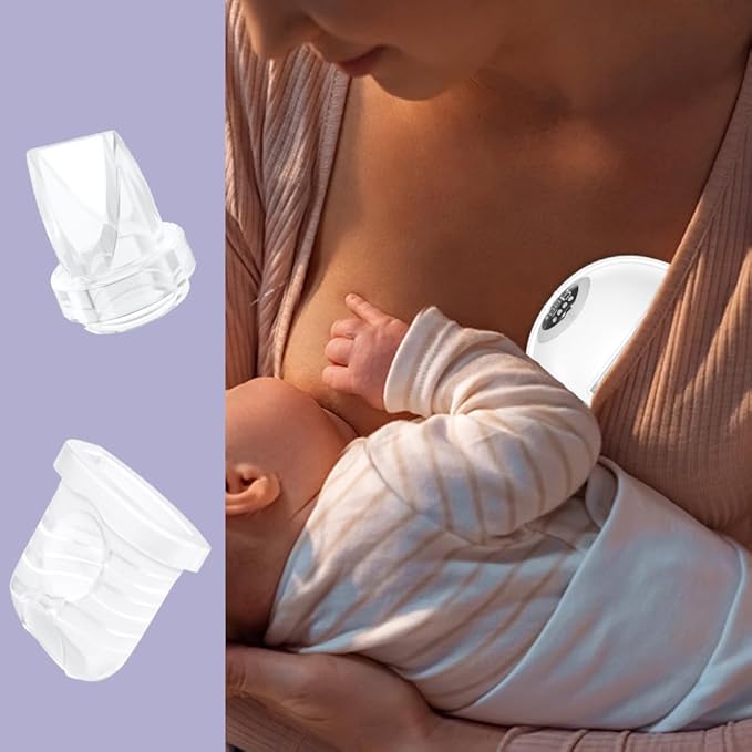 6pcs Duckbill Valves and 2pcs Silicone Diaphragms Compatible with Lansinoh Discreet Duo, eufy E10 S1 S1 Pro,NCVI Nuliie NICEGREEN Life S32 Breast Pump Replacement Parts, S32 Breast Pump Accessories