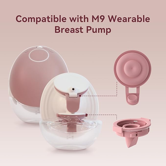 Replacement Pump Parts Compatible with Momcozy M9 Pump Parts Include 2PCS Duckbill Valves & 2PCS Diaphragms for momcozy m9 Replacement Parts (4PCS)