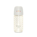 Suavinex Bonhomia Glass Baby Bottle with SX PRO Silicone Nipple, Anti Colic Baby Bottles, Baby Bottles for Breastfed Babies, Medium Flow, 3mo, 8oz, Beige