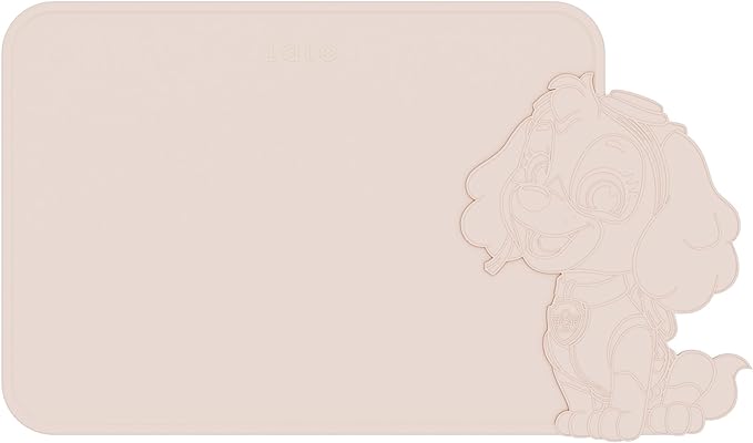 Lalo PAW Patrol Silicone Placemat for Toddlers & Babies - Non-Slip Kids Placemat for Restaurants & Dining Tables - Non-Toxic & BPA Free Safe - for Ages of 4 Months and Up - Skye