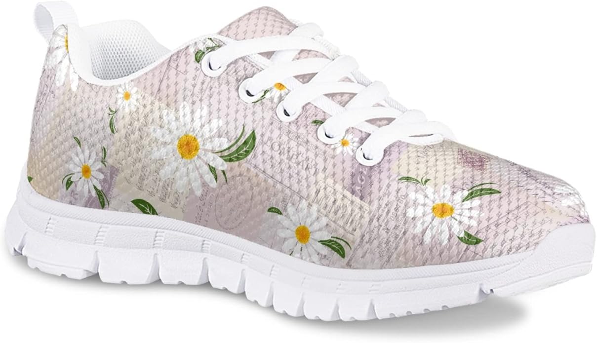 MARSVOVO First Shoes for Walking Boy Girl Athletic Lightweight Flexible Lace-up Breathable Running Shoes Casual Classic Comfortable Non Slip Play Sport Learning to Walk Toddler Girl Sneakers