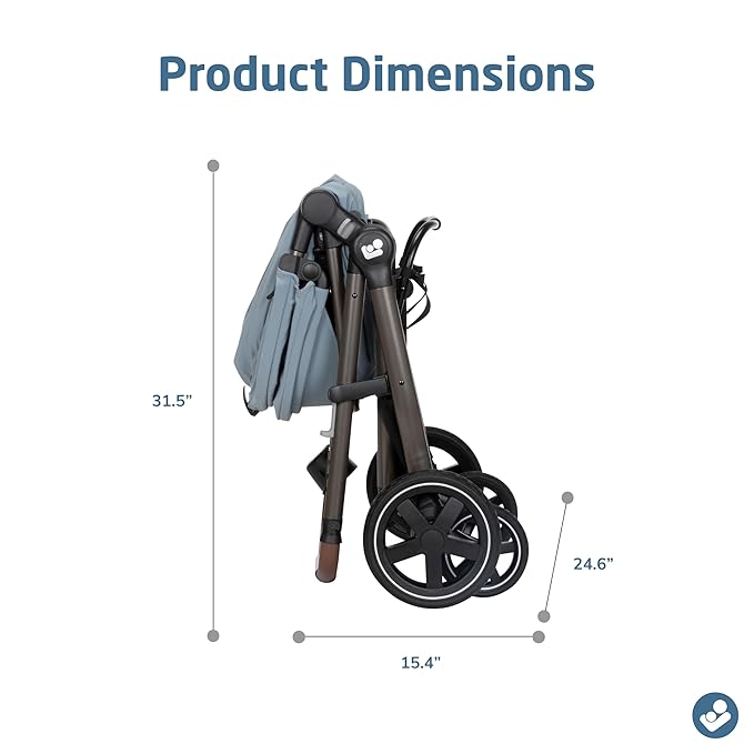 Maxi-Cosi Zelia™ Luxe 5-in-1 Modular - Baby Travel System Car Seat and Stroller, Infant Car Seat and Stroller Combo, Baby Car Seat and Stroller Combo in New Hope Grey