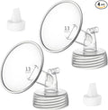 Bemikal 2pc Flange&Duckbill Valve Compatible with Spectra S2 Spectra S1 9 Plus Ameda MYA Motif Luna Cimilre Breastpumps Replacement Breast Shields (13mm)