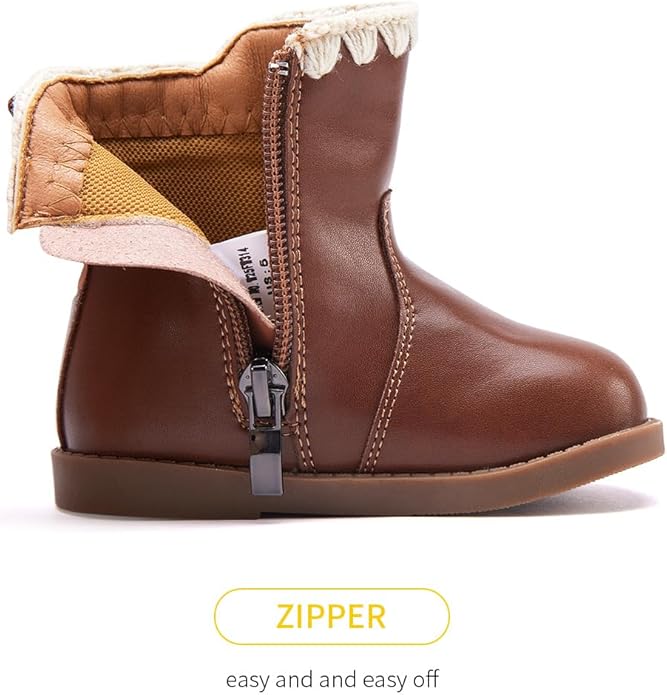 BMCiTYBM Baby Boys Girls Boots Infant Shoes First Walking Booties for All Seasons for 6 9 12 15 18 24 Months