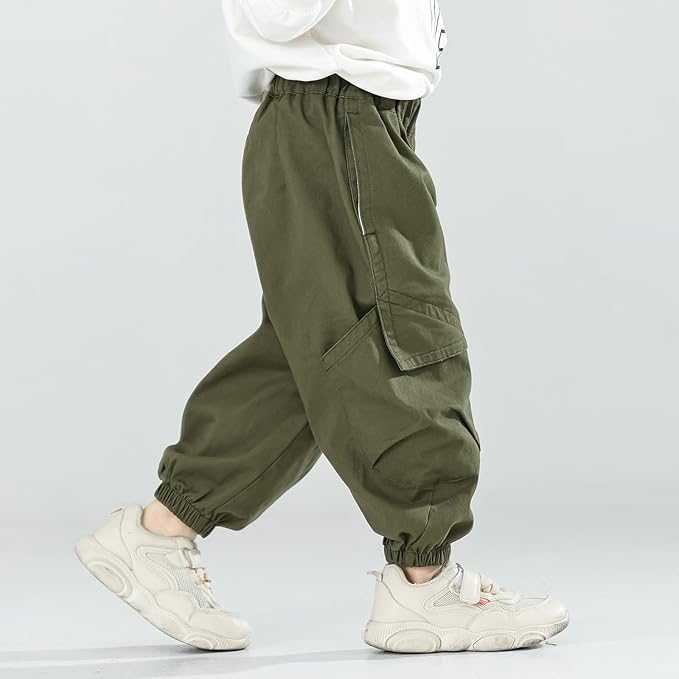 MINI PANDA Toddler Pants Boys& Girls, Relaxed Stretch Twill Toddler Casual Pants