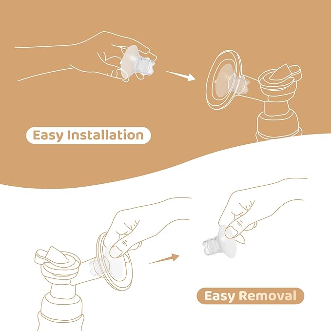 Flange Inserts 21mm Compatible with Medela/Spectra/TSRETE/Elvie/Momcozy/Bellababy Breast Pump 24mm Shields/Flanges, Reduce 24mm Nipple Tunnel Down to 21 mm, 4PCS