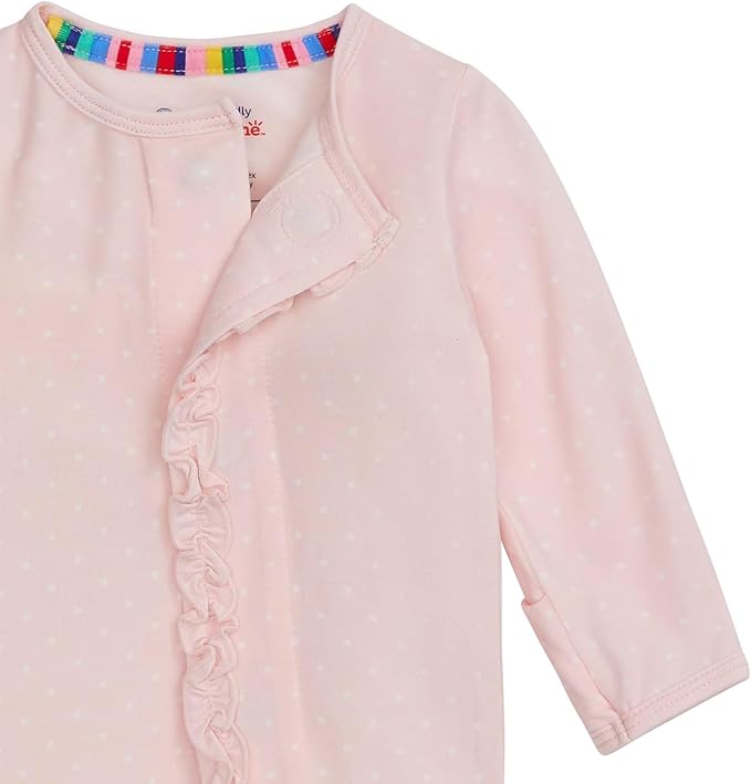 Magnetic Me Girls Modal Magnetic Baby Footie Pajamas | Silky Soft Modal Fabric | Baby Sleepers Available Sizes PRE - 24M