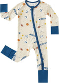 pureborn Baby Infant Boys Girls Sleeper Snug Fit Viscose from Bamboo Pajamas 0-24 Months