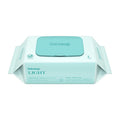 BEBESUP Korea's #1 Light Baby Wipes - Hypoallergenic, Water-Based, Unscented, Alcohol & Paraben-Free – 50 GSM for sensitive skin Flip-Top Plant Based Baby Wipes (1 Pack)