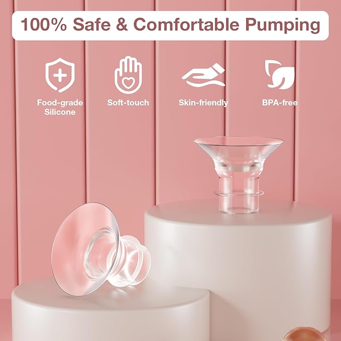 Flange Insert 19mm, Compatible with S9/S12/S9Pro/S12Pro Wearable Breast Pump Parts Replace, Pump Shield/Flange Insert to Reduce 24mm Down to 19mm