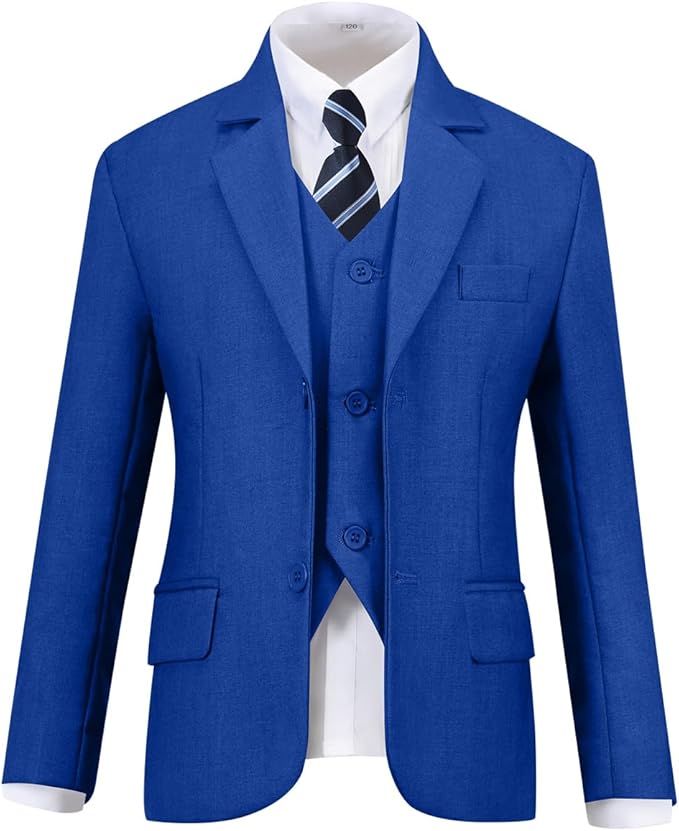 Visaccy Boys Suits Slim Fit Dress Clothes Ring Bearer Outfit