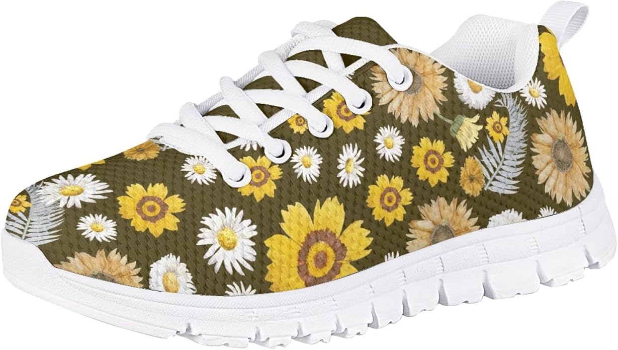 MARSVOVO First Shoes for Walking Boy Girl Athletic Lightweight Flexible Lace-up Breathable Running Shoes Casual Classic Comfortable Non Slip Play Sport Learning to Walk Toddler Girl Sneakers