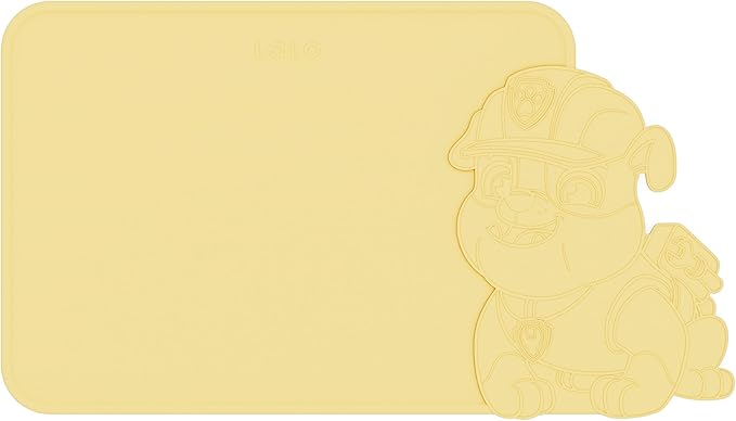 Lalo PAW Patrol Silicone Placemat for Toddlers & Babies - Non-Slip Kids Placemat for Restaurants & Dining Tables - Non-Toxic & BPA Free Safe - for Ages of 4 Months and Up - Rubble