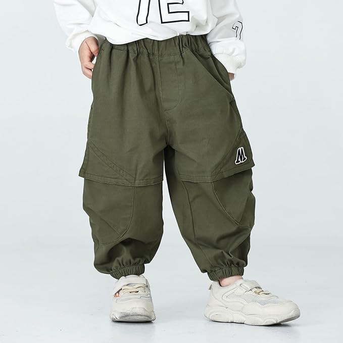MINI PANDA Toddler Pants Boys& Girls, Relaxed Stretch Twill Toddler Casual Pants