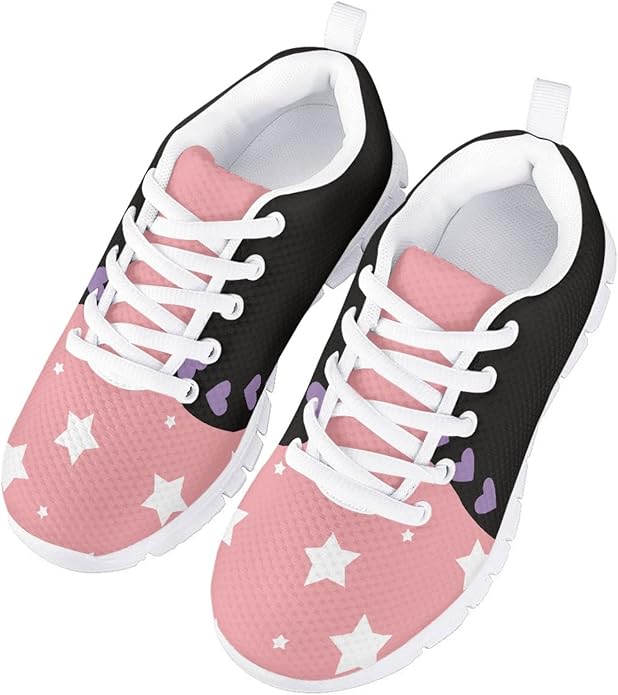 MARSVOVO First Shoes for Walking Boy Girl Athletic Lightweight Flexible Lace-up Breathable Running Shoes Casual Classic Comfortable Non Slip Play Sport Learning to Walk Toddler Girl Sneakers