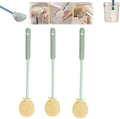 3Pcs 360° Flexible Silicone Bottle Brush with Long Handle Multifunction Flexible, Deep Cleaning for Narrow Neck Bottles, Baby Bottles, Water Bottles (Green)