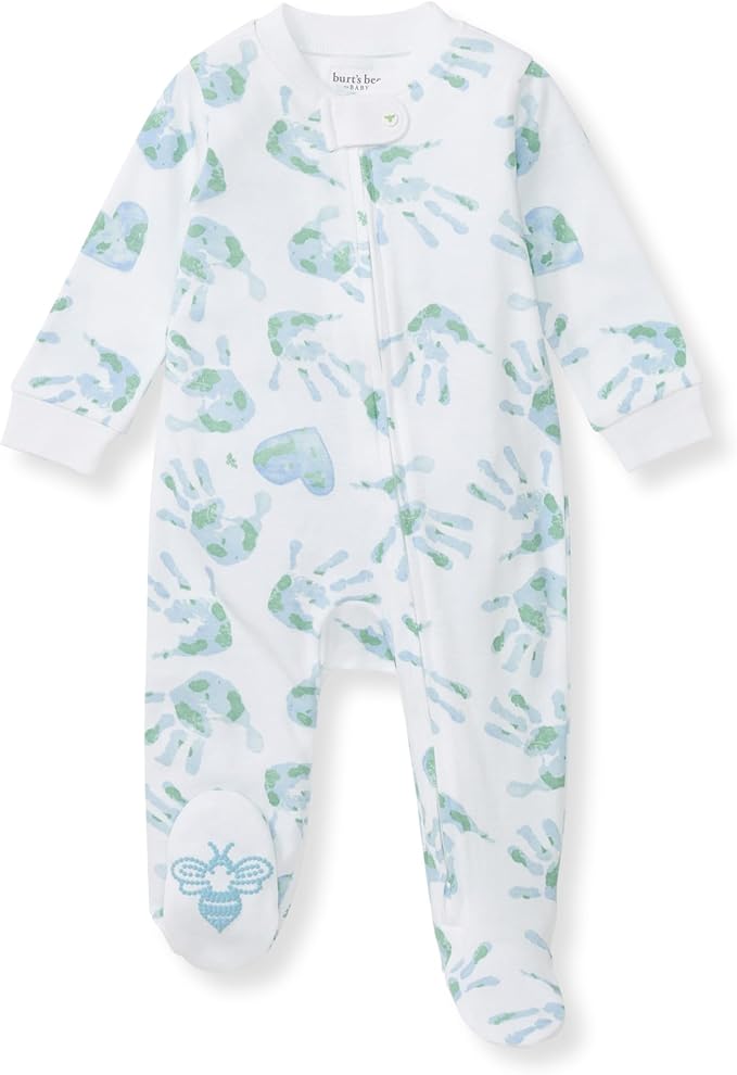 Burt’s Bees Baby Boys' One-Piece Sleep and Play 100% Organic Cotton PJs