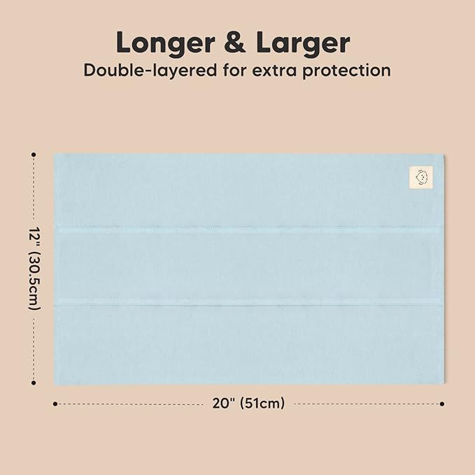 Organic Burp Cloths Baby Boy, Girl - 6-Pack Large Cotton Burping Cloths for Babies, Spit Up Rags, Super Absorbent, Ultra Soft Newborn Rag, Gender Neutral, Machine Washable, Durable (Vessels)