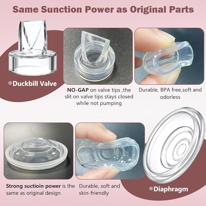 One Full Set Milk Collector Cup 21mm Only Compatible with Momcozy S12 Pro/S9 Pro Breast Pump NOT for S9/S12, S12 Pro/S9 Pro Wearable Breast Pump Replacement Parts with 21mm Flange
