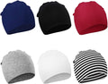 DRESHOW BQUBO 6 Pack Baby Hats for Boys Girls Unisex Baby Hat Soft Knit Cap Nursery Beanie for Newborn Infant Toddler Kid