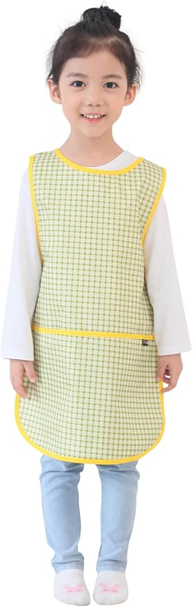 Kids Painting Apron – Waterproof Art Smock for Toddlers & Preschoolers, Messy Play, Baking, Crafts, Cooking, Mealtime