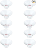 Flange Insert 10PCS 13/15/17/19/21mm*2 Compatible with Momcozy M9/M6/M5/S12 Pro/V1 Pro/V2 pro, Spectra/Medela/Elvie/NCVI/TSRETE/eufy/Lansinoh/Paruu/MomMed Breast Pump 24mm Shields/Flanges