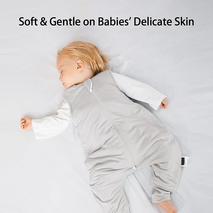 BubblePanda Rayon Made from Bamboo Toddler Sleep Sack with Feet 0.5 Tog Ultra Soft Toddler Sleeping Sack 3t-4t Baby Sleep Bag Walker Wearable Blanket with Legs 2-Way Zipper Lightweight