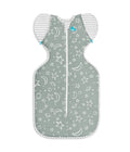 Love to Dream Swaddle Up Transition Bag Viscose Bamboo, Large (8.5-11kg), Ideal for Moderate Room Temperatures (20-24°C), 1.0 TOG, Olive Stars & Moon