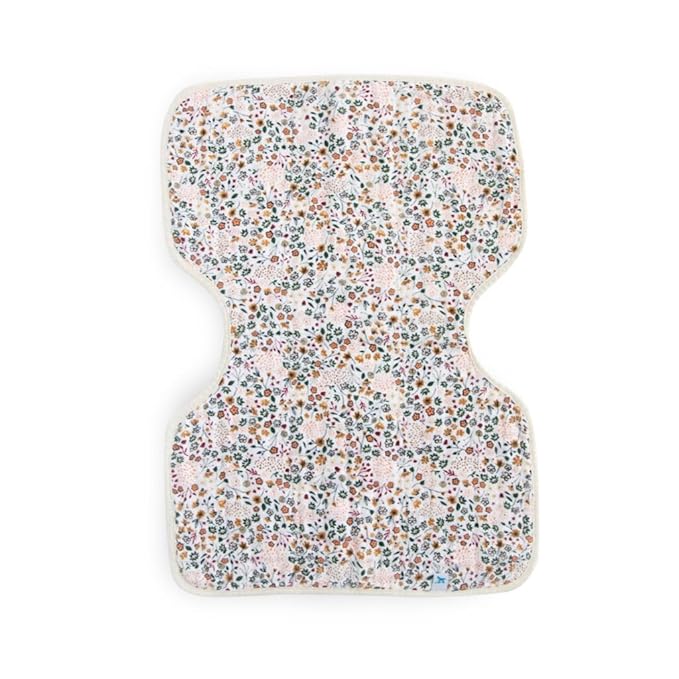Little Unicorn Ultra-Absorbent Premium Burp Cloth | Soft on Baby's Skin | Larger Size | Ergonomic Design (Pressed Petals)