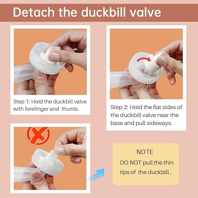 PUMPMOM-US Replacement Duckbill Valves and Backflow Protector for Spectra, Compatible Pump Parts for Spectra S1 S2 9 Plus and SG (Not Original S2 Accessories)