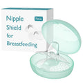 Paruu Contact Nipple Shields, Butterfly Breastfeeding Nipple Shields for Protecting Flat or Inverted Nipples, 100% Food-Grade Silicone, Made Without BPA/BPS, Include Carry Case (17mm)