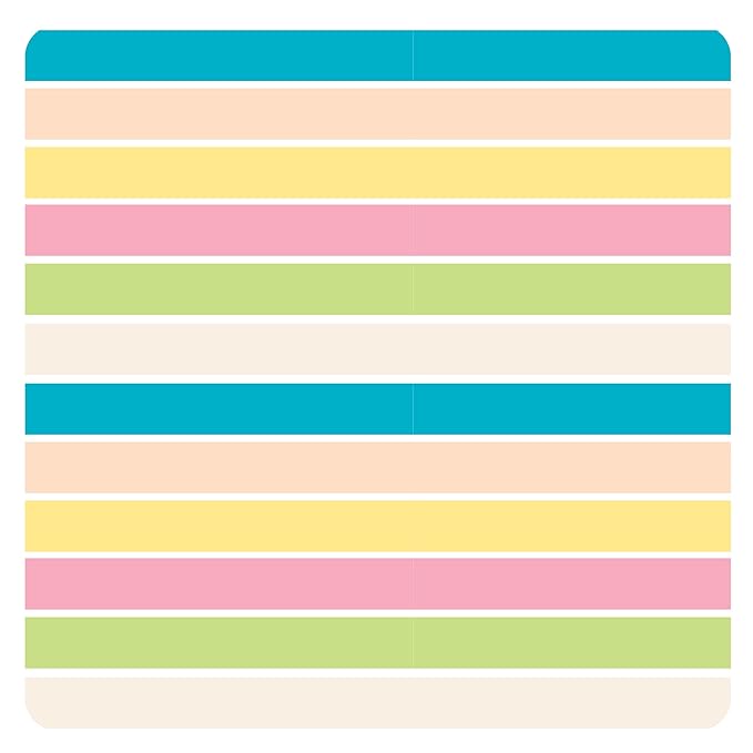 BapronBaby Rainbow Stripes Bapron - No Neck Tie Safer Bib for Baby & Toddler - Soft Waterproof Stain Resistant - Machine Washable - Sz Preschool 3-5yrs