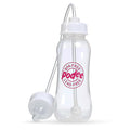 Hands-Free Baby Bottle - Anti-Colic Nursing System 9 oz Baby Bottle with Fast Flow Nipple/Teat 3m+ Infant with Tube Straw Feeding System for Toddler (1 Bottle - Pink)