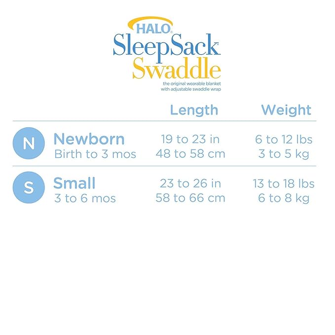 HALO 100% Cotton Sleepsack Swaddle, 3-Way Adjustable Wearable Blanket, TOG 1.5, Sage, Newborn, 0-3 Months