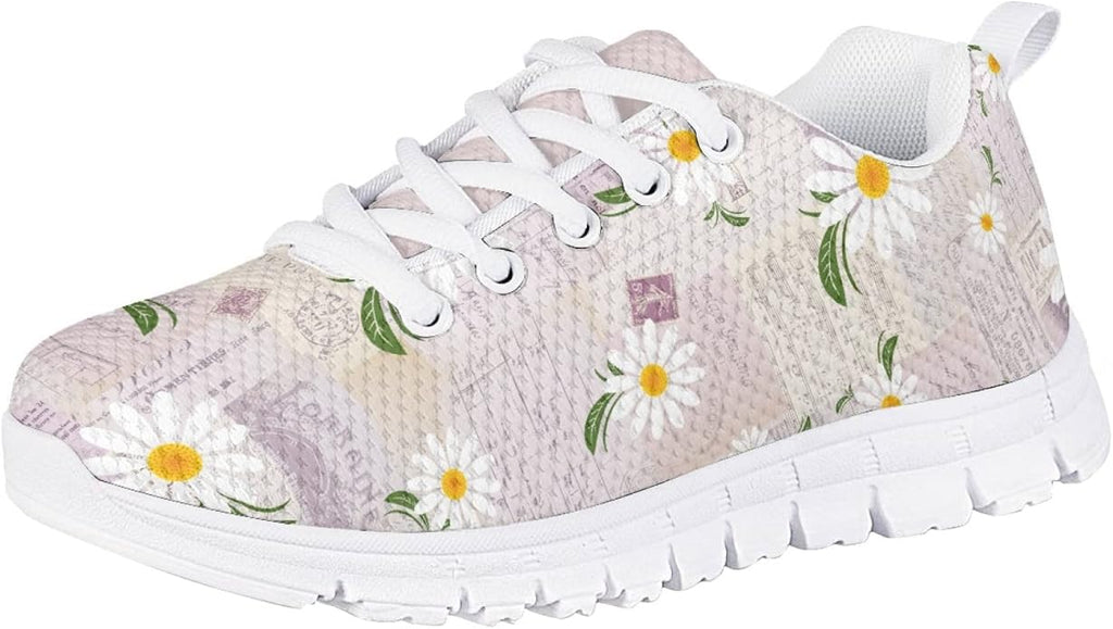 MARSVOVO First Shoes for Walking Boy Girl Athletic Lightweight Flexible Lace-up Breathable Running Shoes Casual Classic Comfortable Non Slip Play Sport Learning to Walk Toddler Girl Sneakers