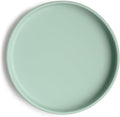 mushie Classic Silicone Suction Plate | BPA-Free Non-Slip Design (Cambridge Blue)