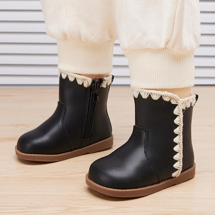 BMCiTYBM Baby Boys Girls Boots Infant Shoes First Walking Booties for All Seasons for 6 9 12 15 18 24 Months